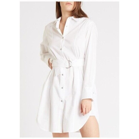 MO&Co. Long Sleeve Belted Shirt Dress SIZE S 420$ - Picture 1 of 3